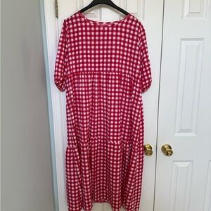 Amazon Red and White Checkered Dress